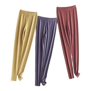 膨体女士抗菌无痕发热秋裤加厚依翡丝随心裁双面磨毛修身保暖裤