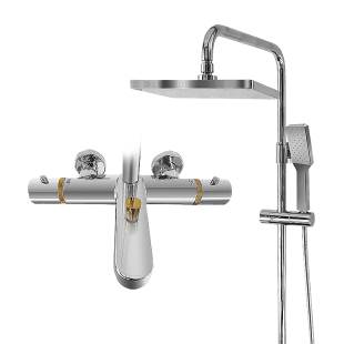 JODEN乔登恒温控制多功能全铜淋浴花洒套装防堵舒适智能调温防烫