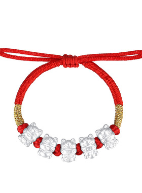 vana小马手绳女款纯银手链手串