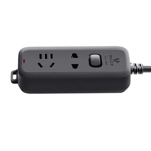 公牛黑色插座小插排插线板迷你小型带线两插排查电源延长拖接线板