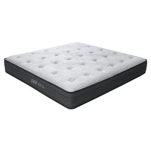 金橡树席梦思床垫1.8m独立弹簧天然乳胶偏硬护脊3E椰棕床垫 净眠