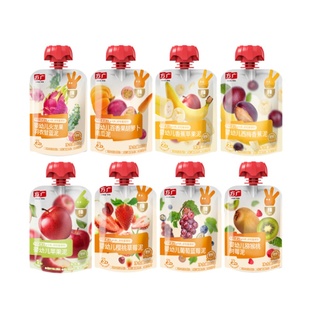 方广婴幼儿果泥无添加盐糖苹果泥西梅泥蔬菜泥6月+宝宝辅食泥零食
