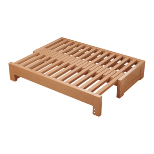 整床榉木实木沙发床折叠两用多功能榻榻米单双人小户型抽拉伸缩床