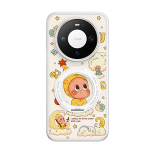 星星人适用华为mate80promax手机壳新款外壳mate70pro磁吸充电带支架mt80pro小众设计感女mt60卡通可爱70皮质