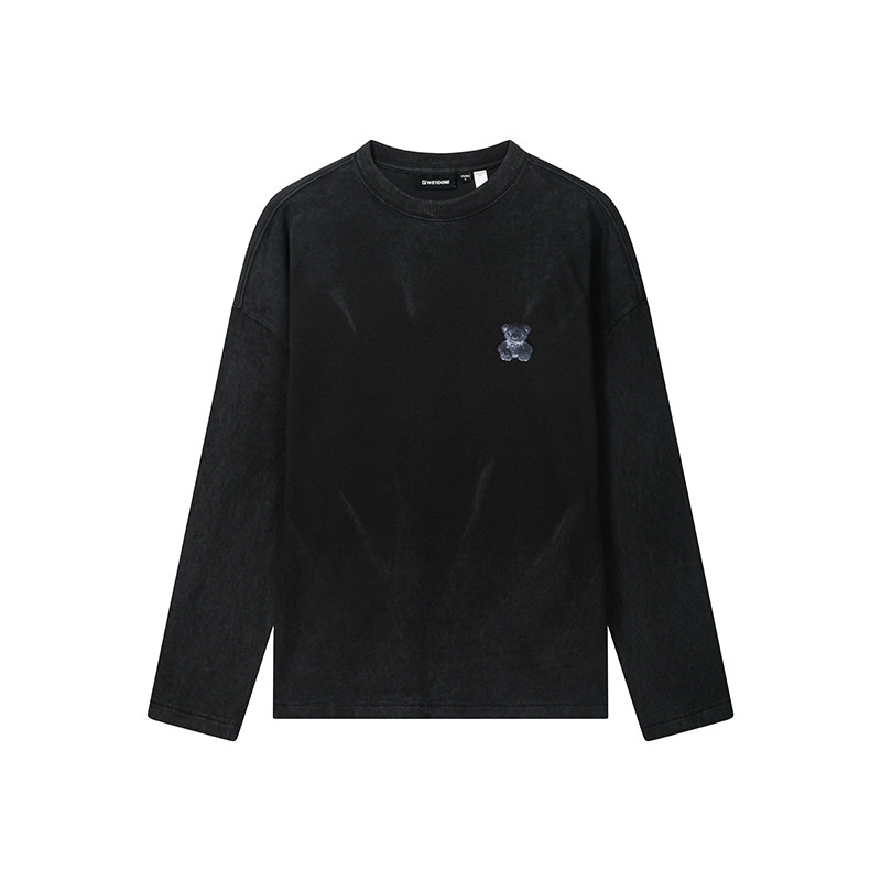 【易烊千玺同款】FILA x WE11DONE丨斐乐情侣款长袖T恤26冬款纯棉
