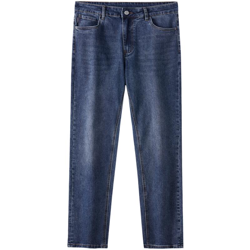 骆驼牛仔裤男款夏季直筒裤子棉感弹力轻薄休闲长裤牛仔长裤春秋