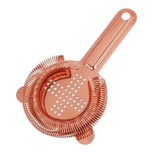 304不锈钢调酒滤冰器洋酒鸡尾酒酒吧过滤网霍桑隔冰器十字滤冰器