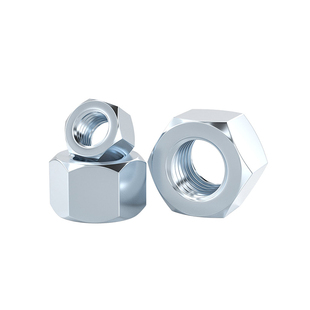 国标8.8级碳钢镀锌六角螺母螺帽GB6170加厚型螺丝帽M6M8M10M12M16