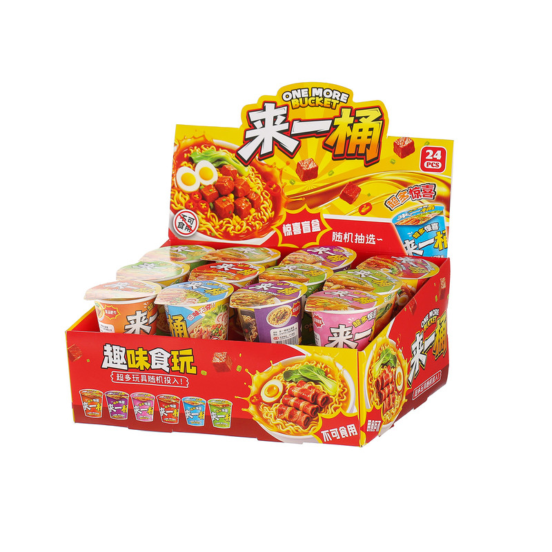 24盒迷你仿真泡面来一桶盲盒拉面食玩方面便小学生奖品儿童小礼品