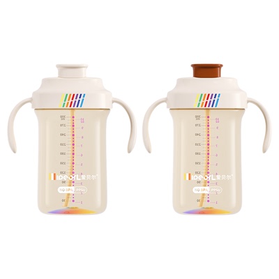 爱贝尔PPSU大容量直饮吸管奶瓶