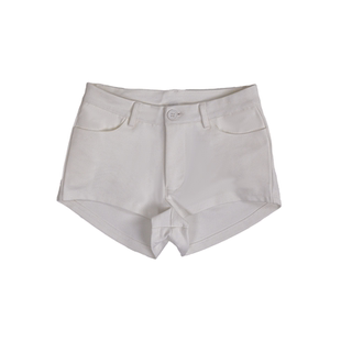 辣妹骨盆垫休闲裤紧身低腰女丰胯黑色短裤夏超短牛仔热裤显瘦百搭