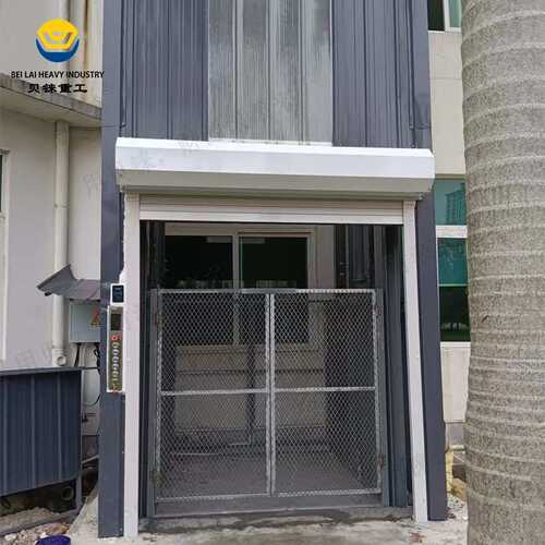 电动货梯升降机二层三层加外封升降平台室外贴墙导轨液压升降货梯