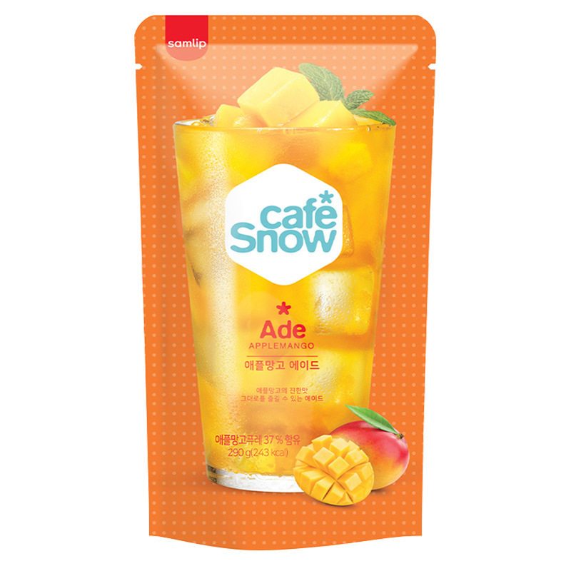 韩国进口 Samlip三立甜美式榛子味咖啡饮料芒果青葡萄味袋装饮品