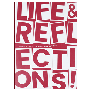 『言本』life&reflections生活反思B5横线笔记本 1177可平摊书写大行距记事本子课堂笔记好看高颜值日记80张