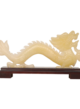 天然玉石十二生肖龙摆件