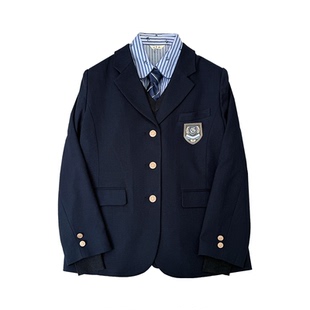 中牌制服馆 墨影流光三粒扣暗纹西服学院风JK制服校供感西服