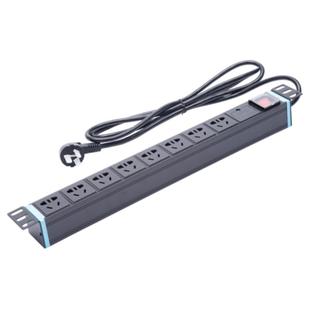 科海机柜电源pdu插排8位10A16A新国标开关防雷浪涌漏保拖插接线板