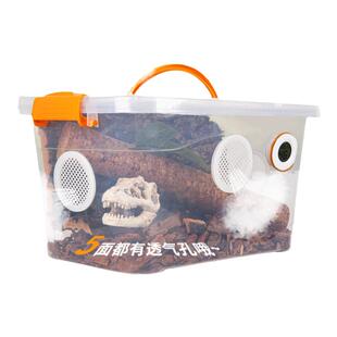 透气爬宠箱防逃逸R属豹纹睫角巨人守宫蜘蛛角蛙爬虫饲养盒乌龟缸