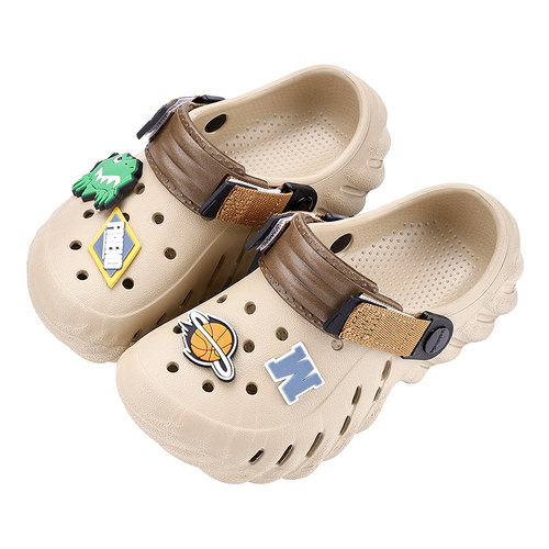 巴拉巴拉儿童拖鞋男童夏季宝宝洞洞鞋包头软底小孩中大童沙滩凉鞋