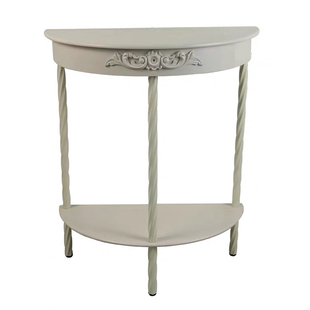 玄关桌条案玄关台桌子靠墙入户正对门条桌铁艺半圆玄关柜极窄案几