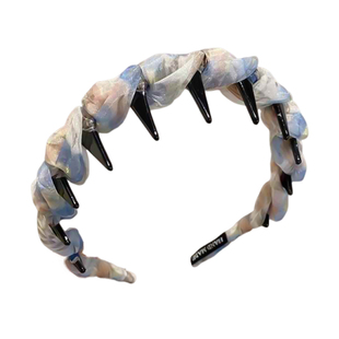 网纱夏天高颅顶带齿公主落难发箍女款2025新款显脸小头箍头饰发卡