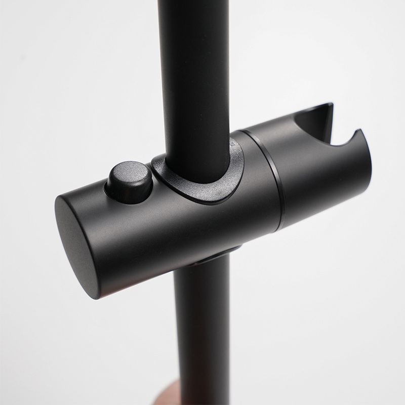 厦门工厂哑黑升降杆淋浴不锈钢花杆支架浴室可喷头淋浴洒调节支架