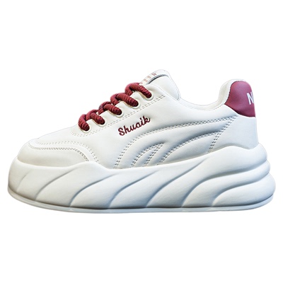 内增高厚底小白鞋女秋季面包鞋子