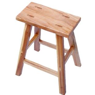 老榆木创意小板凳实木矮凳家用方凳木头茶几凳换鞋凳儿童跳舞凳子