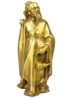 纯铜名医药王华佗全身雕像