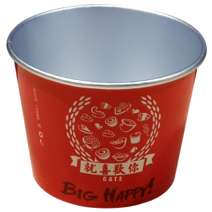 绿而洁一次性餐盒外卖打包铝箔锡纸碗关东煮麻辣烫盒子加厚圆形碗