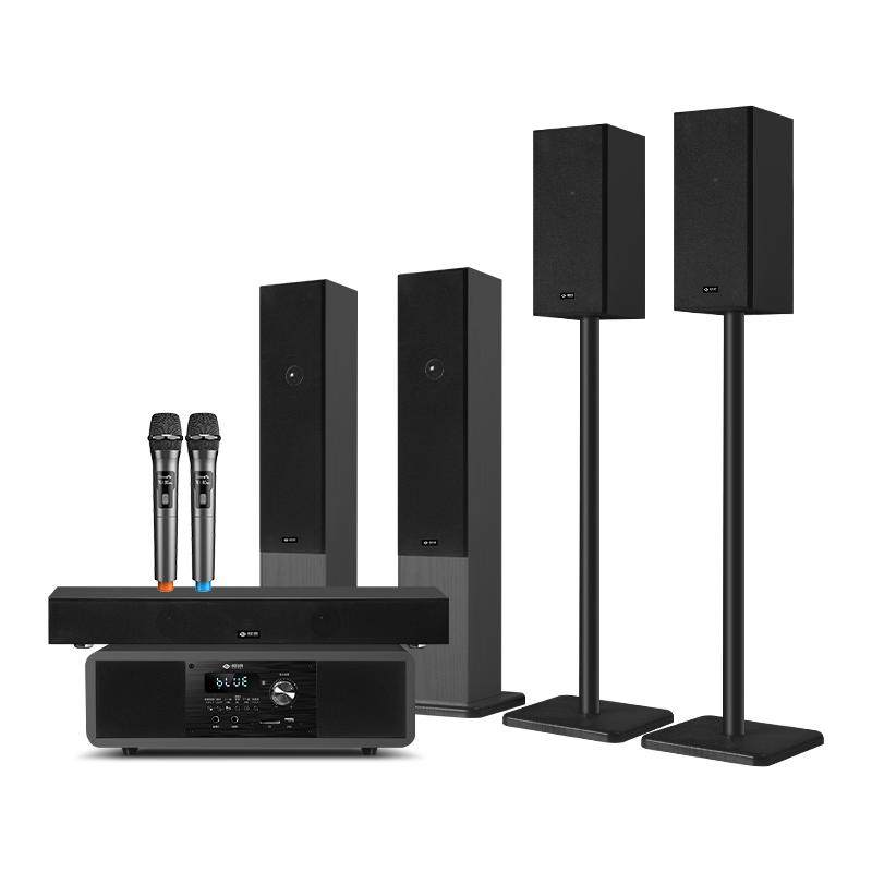 家庭影院环绕立体声音响套装5.1声道功放低音炮无线蓝牙壁挂音箱
