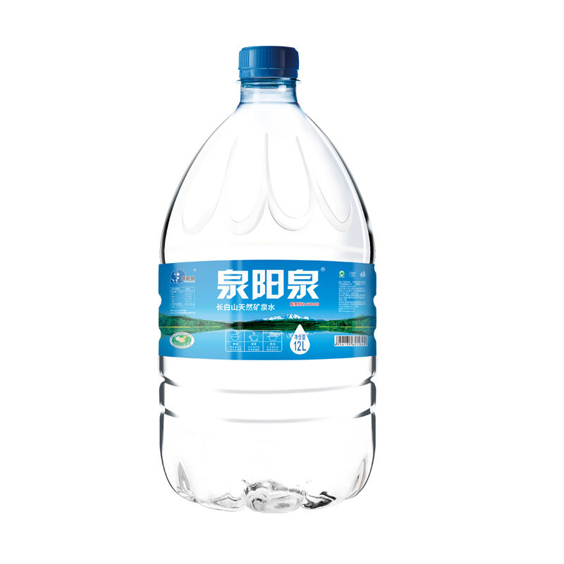 泉阳泉长白山天然弱碱性饮用水可放饮水机12L升家庭大桶装矿泉水