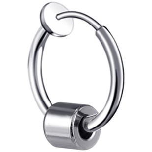 H1007 钛钢小圆柱耳夹无耳洞男士不掉色高级感冷淡风耳钉百搭耳环