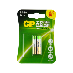 GP超霸碱性电池9号电池1.5V电子手写笔触控笔九号电池2粒AAAA电池surface手写笔蓝牙耳机遥控器医疗仪器电池