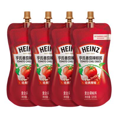 亨氏番茄辣椒酱袋装意面手抓饼