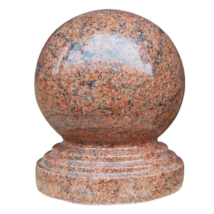 天然花岗岩石球围墙围栏门柱圆石球大理石风水球挡车路障石墩圆球