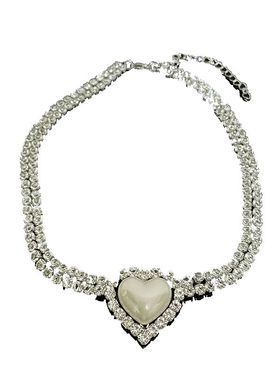 女在逃公主爱心巴洛克耳环项链