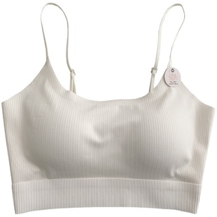 贝莱娅2348夏季芒果杯凉感舒适轻提衣可调节细带薄款内衣美背抹胸