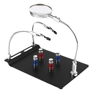 鹿仙子焊接夹具多功能焊台强磁卡具手机主板芯片固定器维修夹子