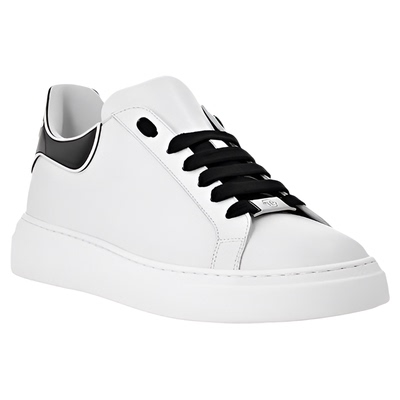 PHILIPP PLEIN男女同款经典PLEIN尾标皮革低帮通勤休闲板鞋