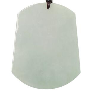 缅甸天然A货翡翠无事牌平安吊坠男女款冰糯种项链送珠宝玉石证书