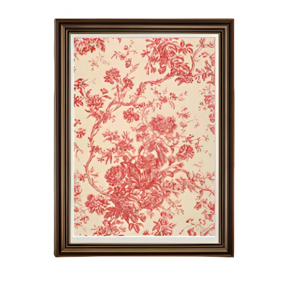 新中式复古花卉客厅装饰画