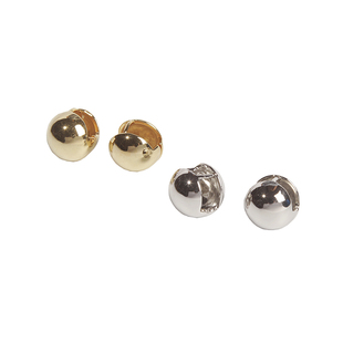 aviho 高级感空心圆球耳钉耳环年新款潮设计宋慧乔同款耳扣