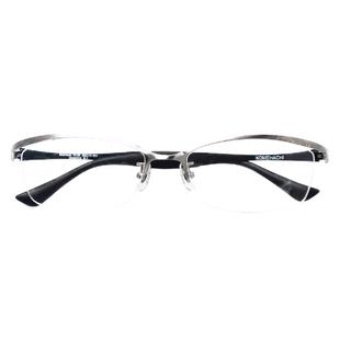 chisslean眼镜米八日本甜酷商务眼镜女近视半框眼镜防掉半框眼镜