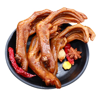 香辣卤鸭爪鸭掌麻辣鸭脚休闲零食