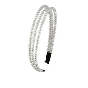 新款多层珍珠发箍女超仙法式复古头箍高级感高颅顶压发卡发捆发窟