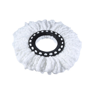 旋转拖把头通用加厚拖杆墩布头家用圆拖把头配件替换头免手洗拖布