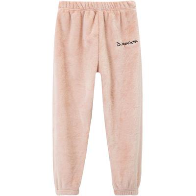 加厚珊瑚绒暖暖裤法兰绒家居裤