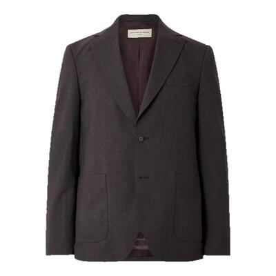 【早秋新品】Officine Generale 男款Arthus 羊毛混纺西装外套