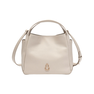 BAMPO半坡圆满包 头层牛皮单肩斜挎包专柜新款大容量手提菜篮子包